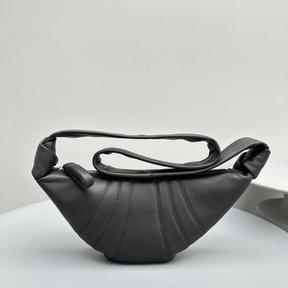 Lemaire Small Black Knotted Croissant